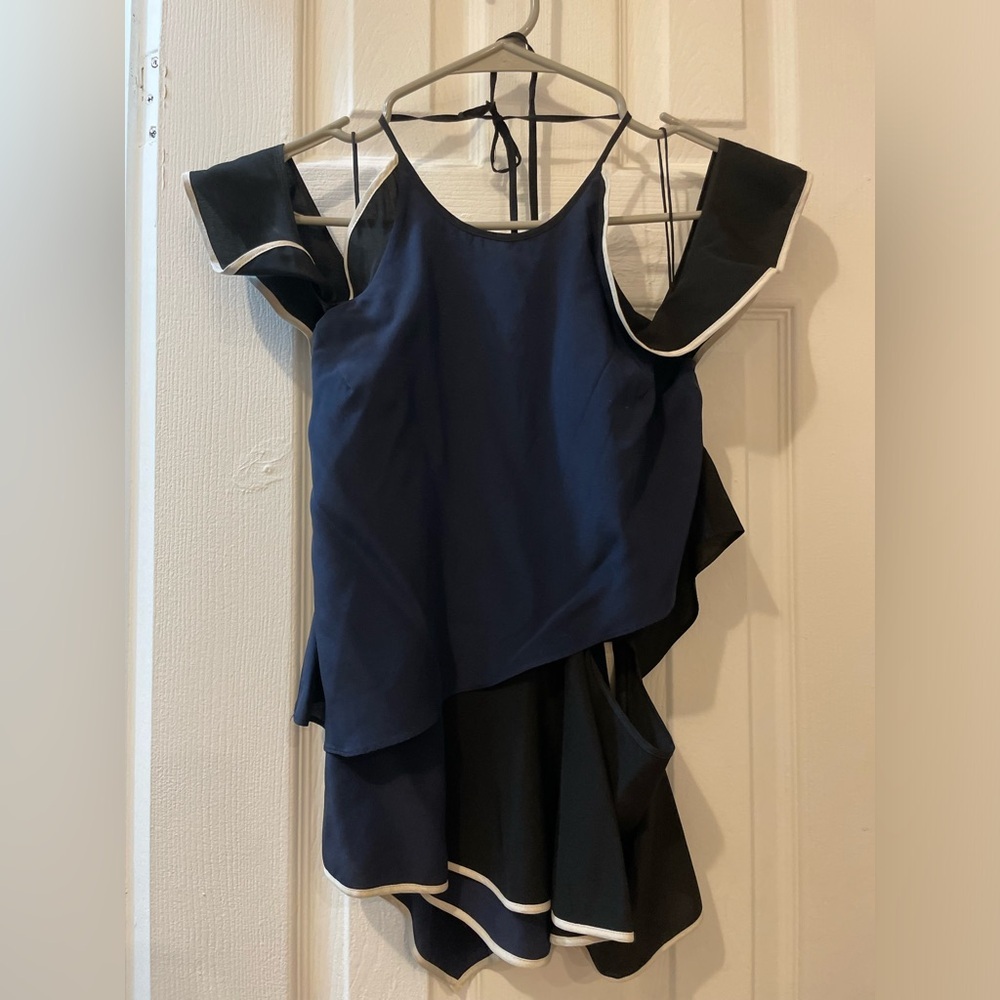 Jonathan Simkhai Black and Navy Tank - Picture 2 of 7